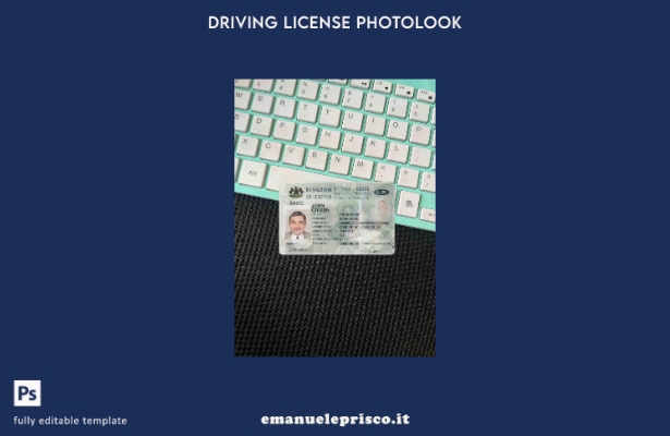 modello FRONTALE photolook della patente di guida del Lesotho stile verificato